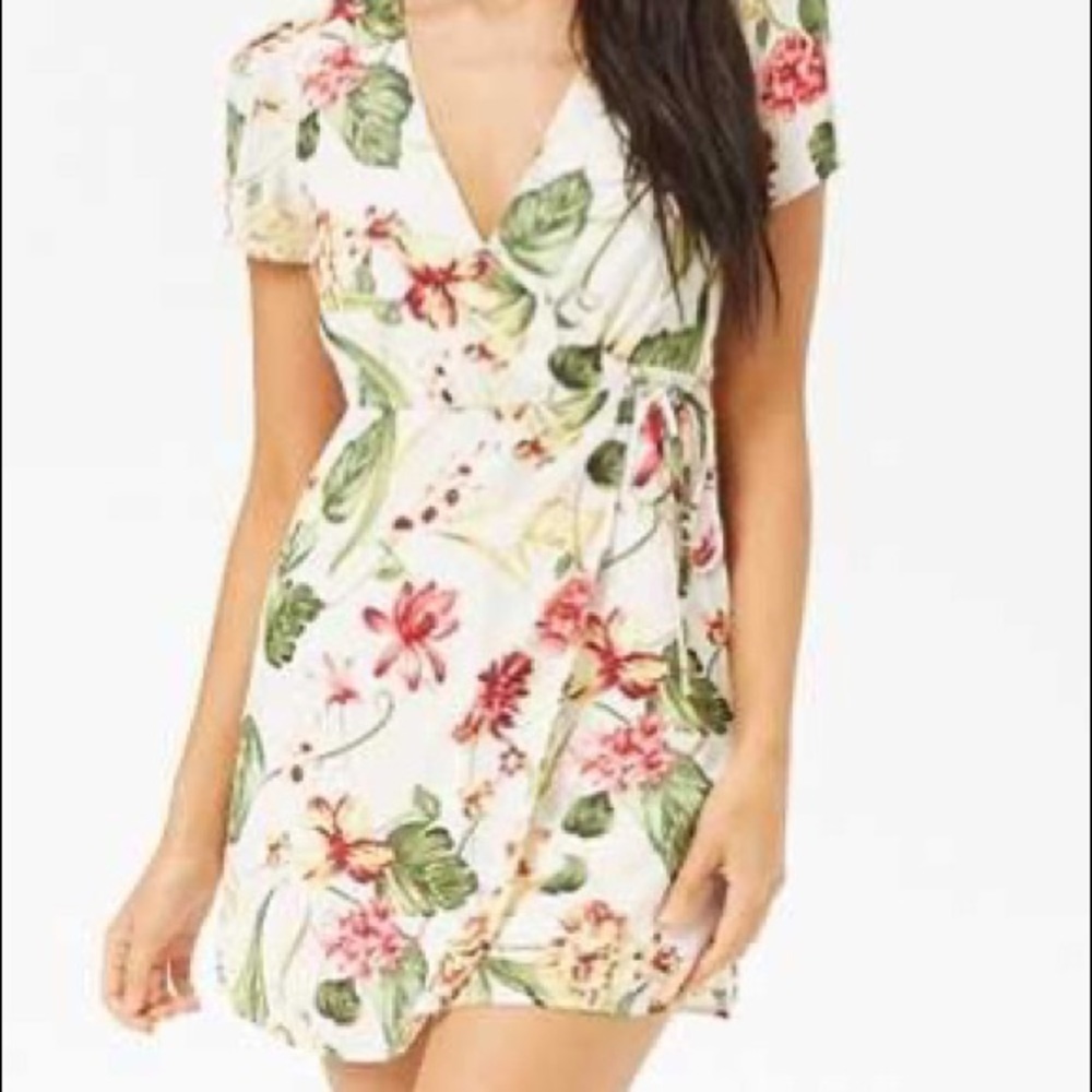 Forever 21 floral chiffon dress